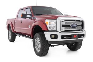 Ford F-250 Super Duty Running Board - Crew Cab - Rough Country - RPT2 - Black - '99-'16